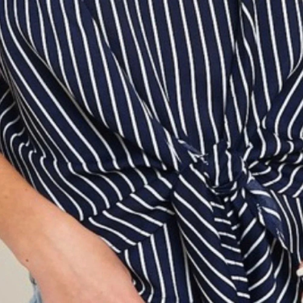 NEW! Navy Blue Striped Cami💙 - Picture 7 of 7